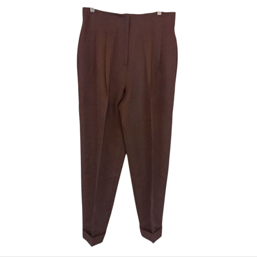 Vintage 80s LaBelle Womens Classic Brown Balloon Pants size 13 Corpcore Coffee